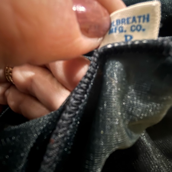 Vintage Sheer Black Lace Robe Retro Romantic Flirty Classy Fairy Size S - Picture 6 of 6